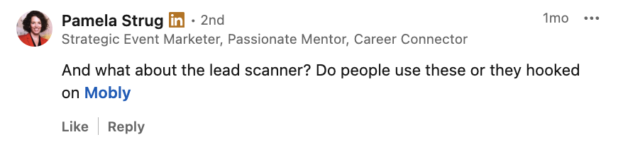 Mobly customer review on LinkedIn